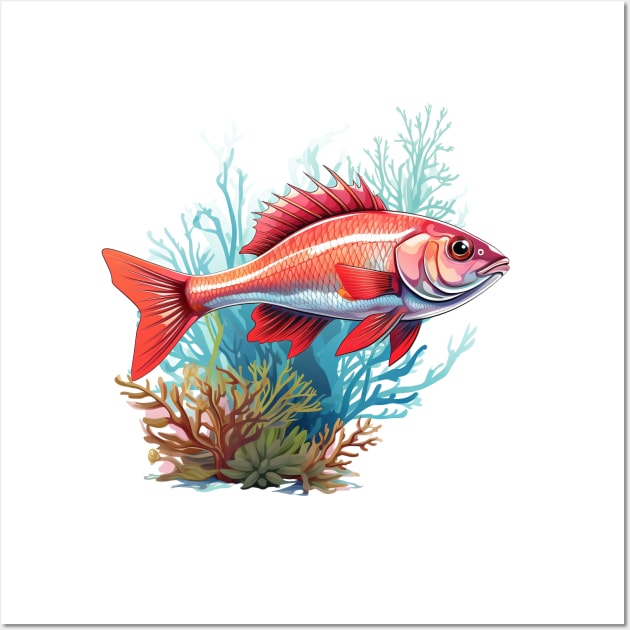 Cherry Barb Wall Art by zooleisurelife